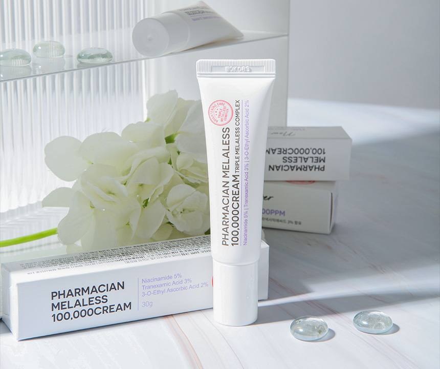 Pharmacian MELALESS 100,000 cream box and tube